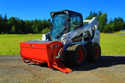 skid steer mixer buckets|concrete mixer attachment for bobcat.